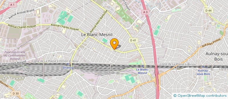 localisation de l'entreprise AUTO CONTROLE LE BLANC MESNIL à LE BLANC-MESNIL