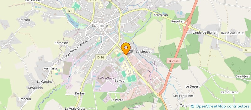 localisation de l'entreprise AUTO CONTROLE LOCMINOIS  LOCMINE