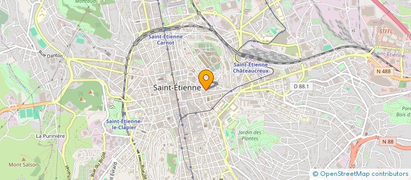 localisation de l'entreprise AUTO CONTROLE LOIRE à SAINT-ETIENNE