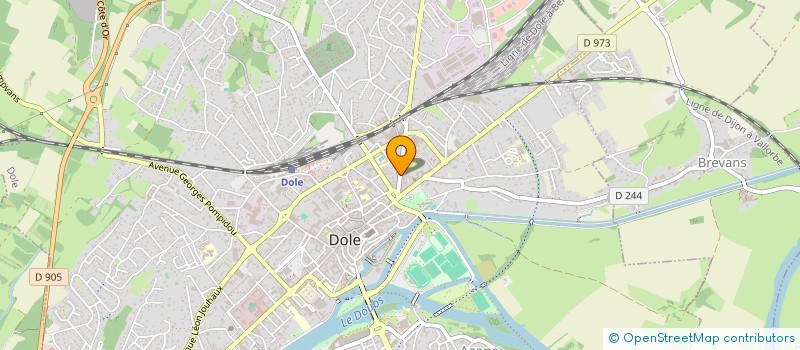 localisation de l'entreprise AUTO CONTROLE LONS PERRIGNY à DOLE