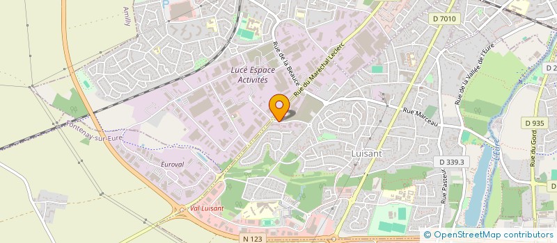 localisation de l'entreprise AUTO CONTROLE LUISANTAIS à LUISANT
