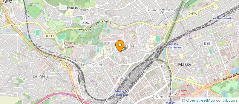 localisation de l'entreprise AUTO CONTROLE MASSY VIMMAINE  MASSY