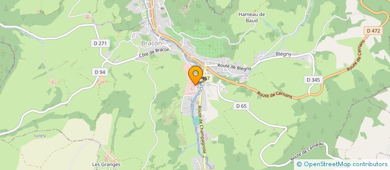 localisation de l'entreprise AUTO CONTROLE MAUPAS  BRACON