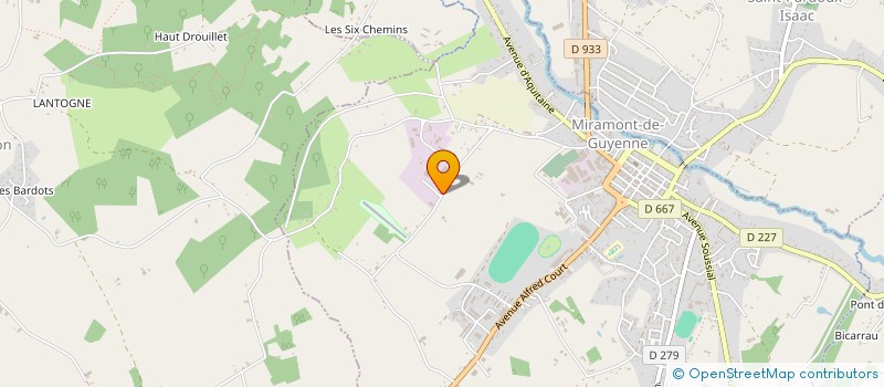 localisation de l'entreprise AUTO CONTROLE MIRAMONTAIS à MIRAMONT-DE-GUYENNE