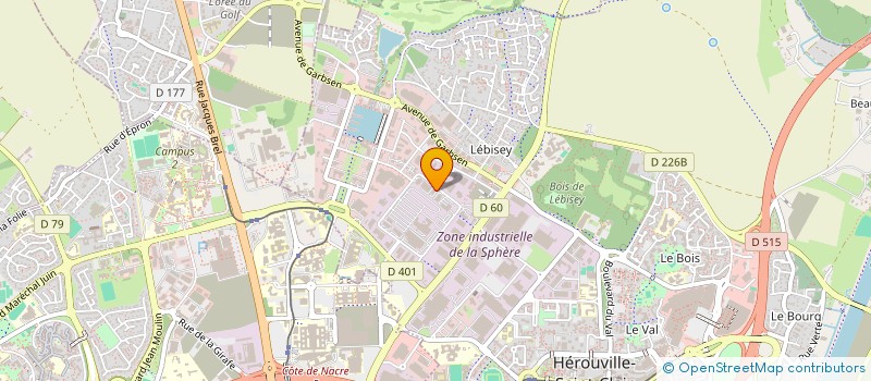 localisation de l'entreprise AUTO CONTROLE NORMAND à HEROUVILLE-SAINT-CLAIR