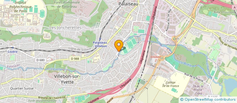 localisation de l'entreprise AUTO CONTROLE PALAISEAU  PALAISEAU