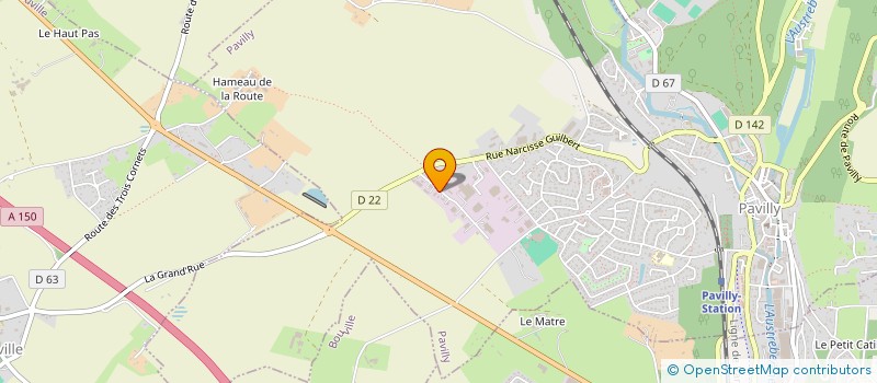 localisation de l'entreprise AUTO CONTROLE PAVILLY  PAVILLY