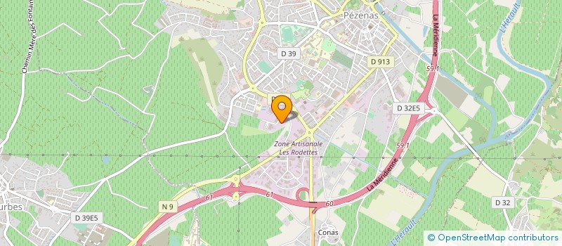 localisation de l'entreprise AUTO CONTROLE PISCENOIS à PEZENAS