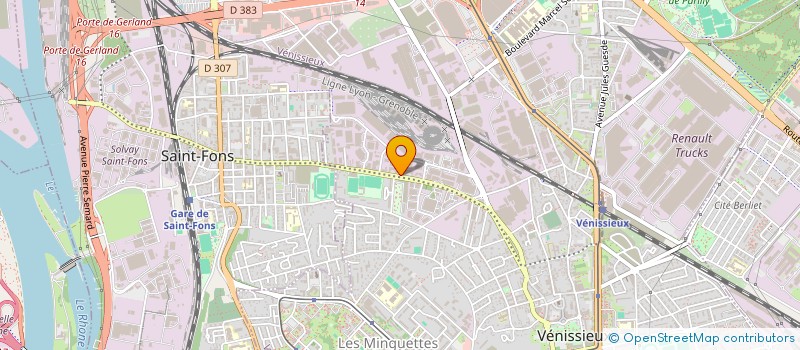 localisation de l'entreprise AUTO CONTROLE REPUBLIQUE à VENISSIEUX
