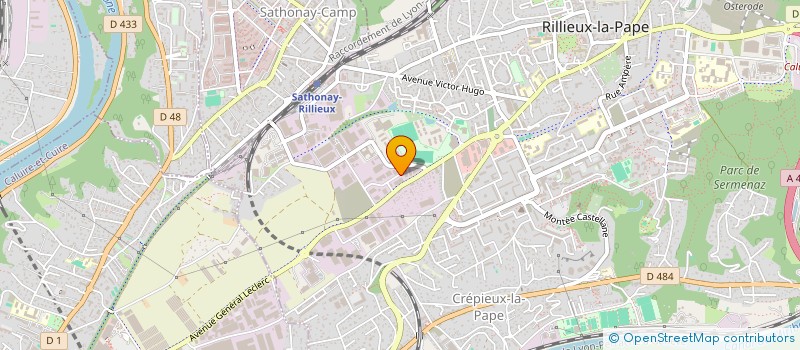 localisation de l'entreprise AUTO CONTROLE RILLIEUX  RILLIEUX-LA-PAPE