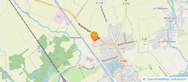 localisation de l'entreprise AUTO-CONTROLE SAINT-USAGE  SAINT-USAGE