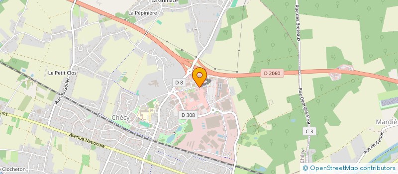 localisation de l'entreprise AUTO CONTROLE SARAN à CHECY