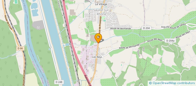 localisation de l'entreprise AUTO CONTROLE SAULCOIS  SAULCE-SUR-RHONE