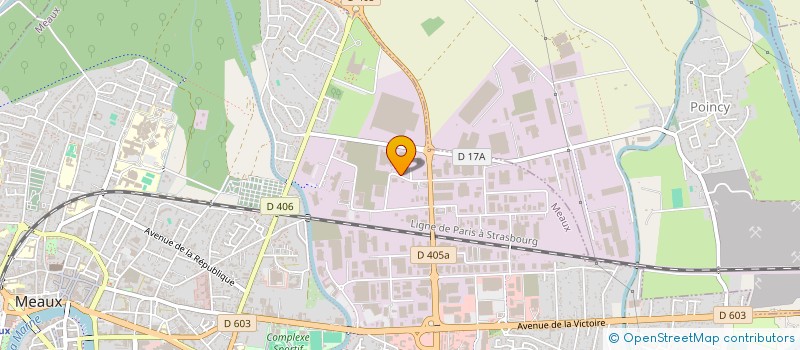 localisation de l'entreprise AUTO CONTROLE SECURITE à MEAUX