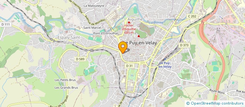 localisation de l'entreprise AUTO CONTROLE SECURITE 43  LE PUY-EN-VELAY