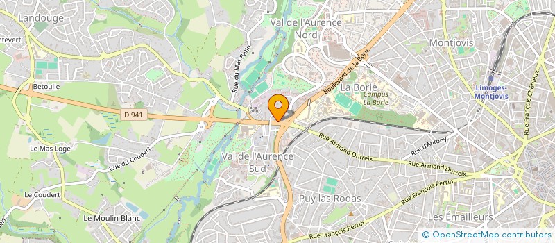localisation de l'entreprise AUTO CONTROLE SPECIALISE à LIMOGES