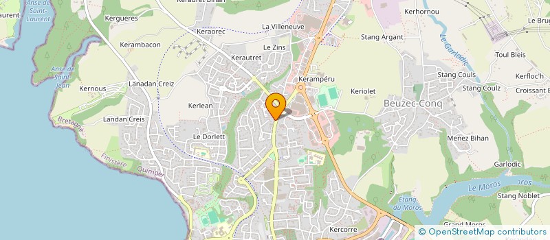 localisation de l'entreprise AUTO CONTROLE SUD CORNOUAILLE à CONCARNEAU
