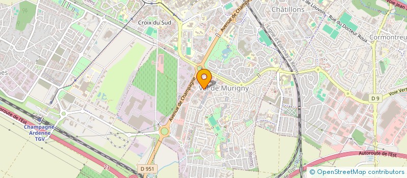 localisation de l'entreprise AUTO CONTROLE TECH 51  REIMS