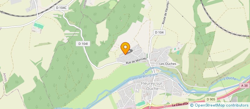 localisation de l'entreprise AUTO CONTROLE TECHNIQUE FLEUREY  FLEUREY-SUR-OUCHE