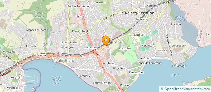 localisation de l'entreprise AUTO CONTROLE TECHNIQUE RELECQUOIS- ACTR à LE RELECQ-KERHUON