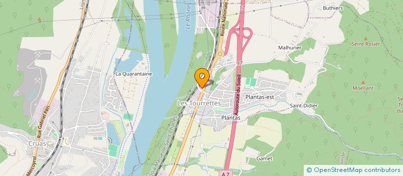 localisation de l'entreprise AUTO CONTROLE TOURRETTOIS  LES TOURRETTES