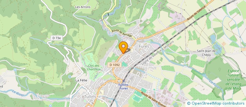 localisation de l'entreprise AUTO CONTROLE TULLINS  TULLINS