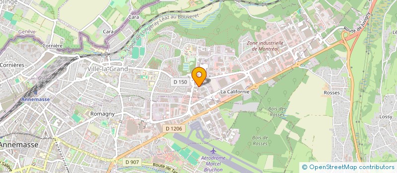 localisation de l'entreprise AUTO CONTROLE VILLE LA GRAND  VILLE-LA-GRAND