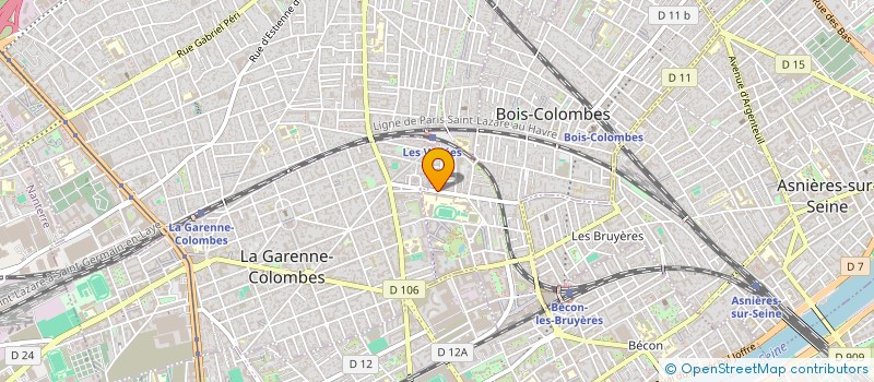 localisation de l'entreprise AUTO CONTROLE VINATIER à BOIS-COLOMBES