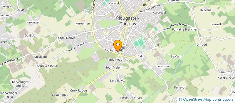 localisation de l'entreprise AUTO CONTROLES BRESTOIS à PLOUGASTEL-DAOULAS