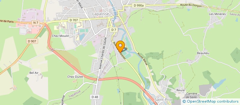 localisation de l'entreprise AUTO CONTROLES SAINT POURCINOIS à SAINT-PRIX