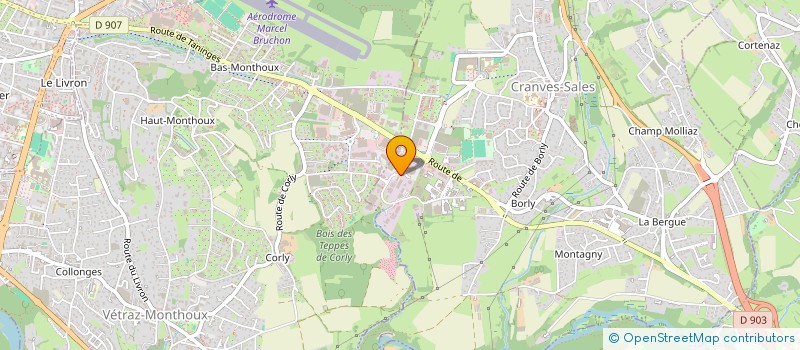 localisation de l'entreprise AUTO CRANVES 74  DOUVAINE