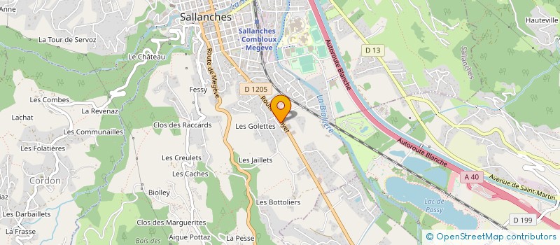 localisation de l'entreprise AUTO CROSS à SALLANCHES