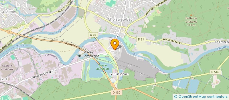 localisation de l'entreprise AUTO'D  CHOISY-AU-BAC