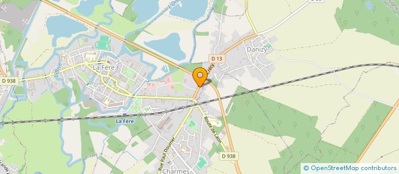 localisation de l'entreprise AUTO DANIZY à LA FERE