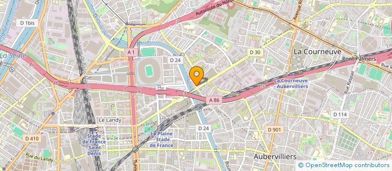 localisation de l'entreprise AUTO DAREI à AUBERVILLIERS