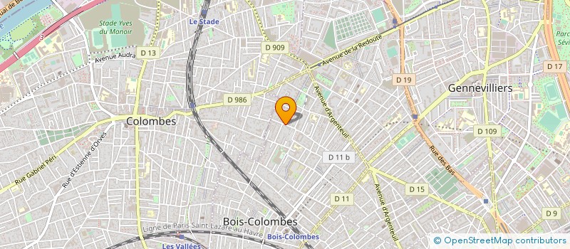 localisation de l'entreprise AUTO DEFENSE KRAV MAGA (ADKM) à BOIS COLOMBES