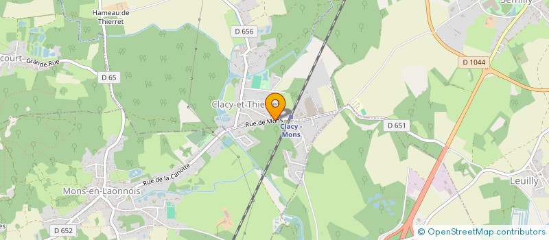 localisation de l'entreprise AUTO DEMOLITION RENNAISE à CLACY-ET-THIERRET
