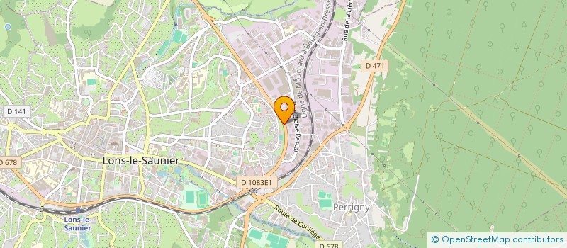 localisation de l'entreprise AUTO DEPANN'  LONS-LE-SAUNIER