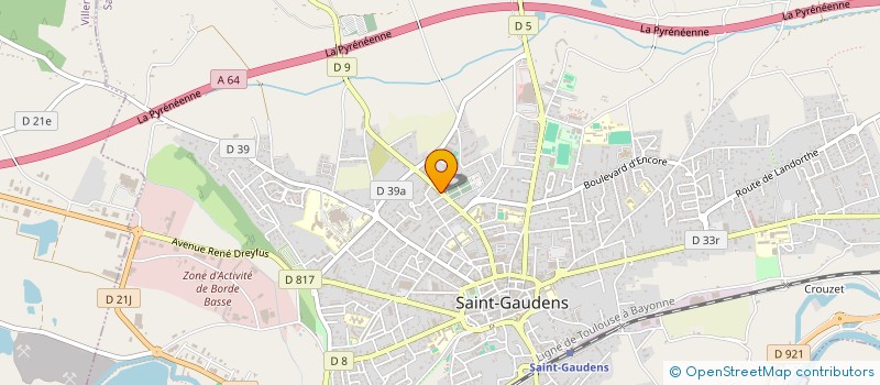 localisation de l'entreprise AUTO DEPANN'SERVICE  SAINT-GAUDENS