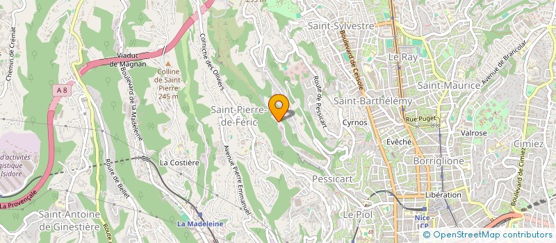 localisation de l'entreprise AUTO DEPANN'SERVICES à NICE