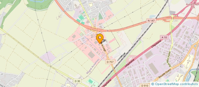 localisation de l'entreprise AUTO DEPANNAGE  MIGNE-AUXANCES