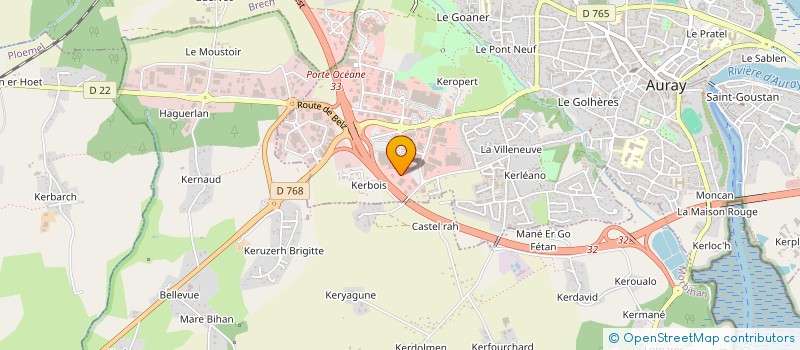 localisation de l'entreprise AUTO DEPANNAGE ALREEN à AURAY