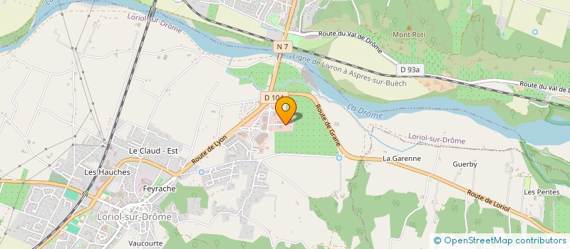 localisation de l'entreprise AUTO DEPOT  LORIOL-SUR-DROME