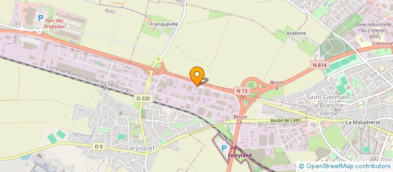 localisation de l'entreprise AUTO DEPOT VENTE  CARPIQUET