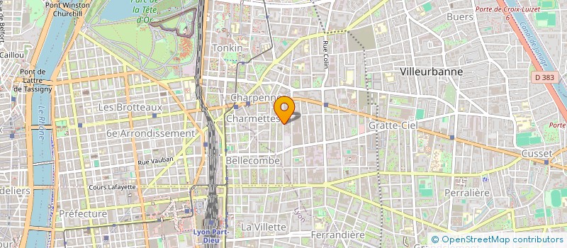 localisation de l'entreprise AUTO DEPOT VISION à VILLEURBANNE