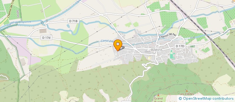 localisation de l'entreprise AUTO DESIGN 13  ALLEINS