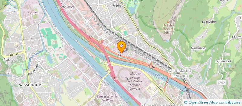 localisation de l'entreprise AUTO DESIGN 38  SAINT-MARTIN-LE-VINOUX