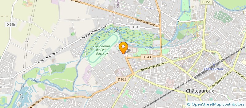 localisation de l'entreprise AUTO DIAGNOSTIC  CHATEAUROUX