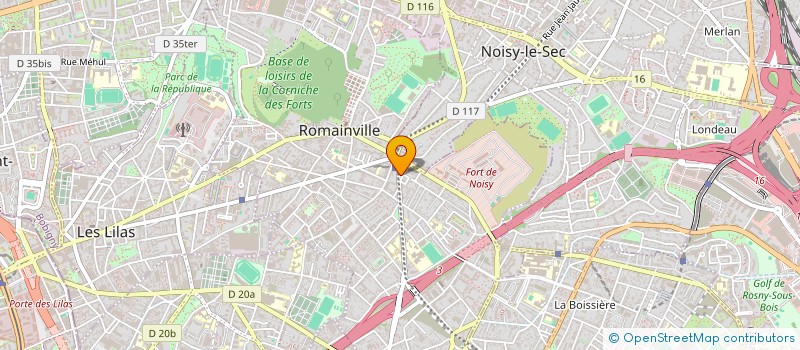 localisation de l'entreprise AUTO DIAGNOSTIC à ROMAINVILLE