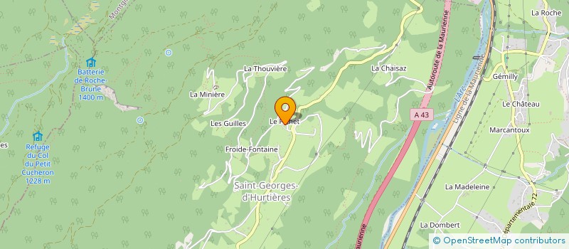 localisation de l'entreprise AUTO'DIAGNOSTIC73  SAINT-PIERRE-DE-BELLEVILLE